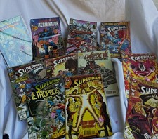Vintage 90s DC & Marvel Comic Book Lot (11 Issues) picture