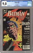 Batman #428 CGC 9.0 Newsstand 1989 4259265021 Death of Robin picture