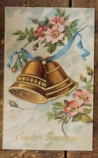Easter Greetings - Bells with Dogwood Flowers - 1907-1915 Postcard picture