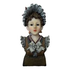 Vintage Lady Bust Figurine - Victorian Style Collectible Figurine picture