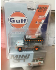 MINI GT Land Rover Defender 110 Gulf Clear Coat Chase 1/64 picture
