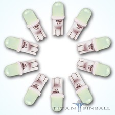 (10 Pack) - 6.3 Volt LED Bulb Frosted 555 Wedge Base (T10) Pinball - COOL WHITE picture