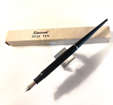 NOS all Black Esterbrook Desk Fountain Pen 9450 FINE Master nib.  Lever filler picture