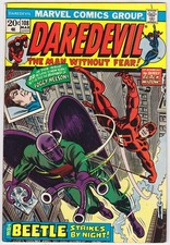 Daredevil #108, 1974, 1st Black Spectre Mandrill Beetle Black Widow VF 8.0 picture