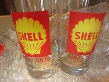LOT OF 7 Vintage Shell Gas Oil Station Drinking Glasses 1961 - 1970 EXC COND picture