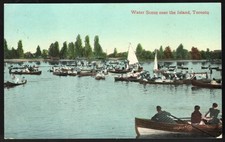TORONTO ISLAND Ontario Postcard 1908 Boating picture