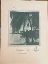 Vintage 1943 Palm Beach Florida Everglades Club Menu picture