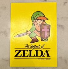 Nintendo 1989 Top Secret Tips Zelda/Super Mario Card #5 Link 33 Rookie Sticker picture