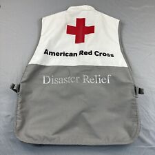 Vintage American Red Cross Disaster Relief Vest One  Size Fits All White Gray picture