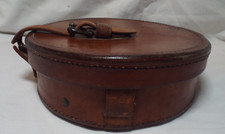 Original WWI US Army Model 1913 Hand Fuze Setter Leather Drum Carry Case by CWA picture