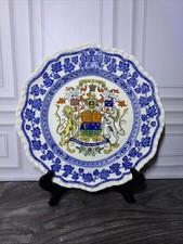 Vintage Masons Patent Ironstone Dominion of Canada Coat of Arms Plate 10.5” picture