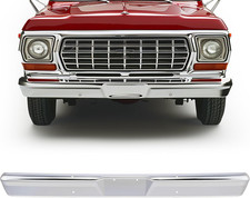 Front Bumper Face Bar Compatible with 1964-1977 Ford F100 F250 F350 1975-1977 F1 picture