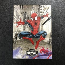 2022 Skybox Marvel Metal Universe Spider-Man Sketch Card 1/1 Auto Spider-Man picture