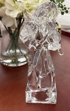 Vintage MIKASA German Angel Figurine Mandolin 21cm Crystal Collectible picture