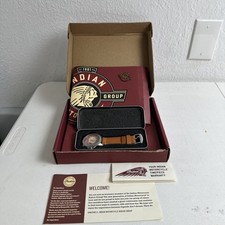 INDIAN MOTORCYLE WELCOME KIT WATCH, Patch, BADGE CLASP ETC COLLECTIBLE New picture