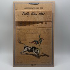 American Women’s Club Of Seville 1967 CALENDAR Spain Rare Bullfighting picture