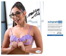 MADISON WILDE  SIGNED 8x10 PHOTO POPULAR ADULT MOVIE ACTRESS RARE - ACOA COA picture