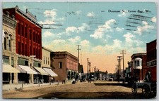 Dousman St Green Bay Wisconsin 1912 E. A. Bishop Street View Postcard picture
