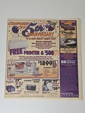 1996 Computer City 5th Anniversary Catalog HP PCs Software Vintage Ad Vintage picture