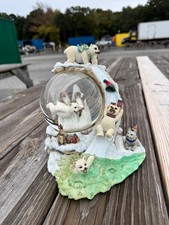 Lenox Snowglobe Winter Playtime 2002 Snow Globe Animal Holiday Decoration picture
