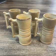 FRANKOMA Pottery Small Mug Cup Espresso Cappuccino Juice Set Of 4 picture