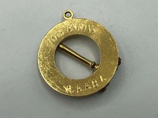 WAABI 10th Anniv Charm Pendant Women's Assn Allied Beverage Ind Gavel Vtg K5  picture