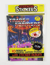 Hasbro Transformers Vintage 1986 Sticker Album Set, 70 Non-Sport Stickers 1-99 picture