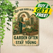 Rustic Country Life Quote Tin Sign Aging Advice Metal Wall Decor 8x12 picture