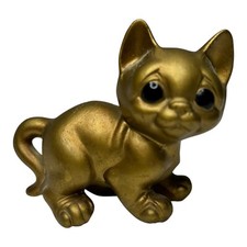 Vintage Norcrest Gold CAT KITTEN Figurine A229 Hard to Find Made in Japan 2