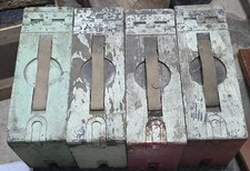 Original U.S. WWI / WWII Browning M1917 Wooden Ammo Box Set (4 Matching Cans) picture