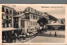 Savona Celle Ligure Piazza del Municipio F. small shipped franc. asp. picture