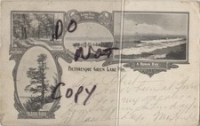 Green Lake Wisconsin Scenic Multiview 1908 WI picture