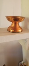 Coppercraft Guild Vintage Copper Pedestal Candle holder 4.5