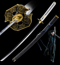 Vergil Yamato Katana Carbon Steel Sword Devil May Cry Cosplay Collectible picture