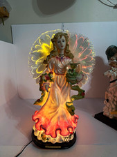 Katelyn Collection Lighted Fiber Optic Angel Figurine Lamp 15” Color Changing picture