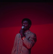 Singer Joe Simon performs on stage in the 1960s Historic 1960s Old Photo picture