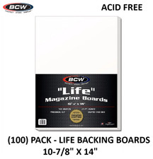 BCW - Life Magazine (100) Pack Magazine Boards - 10-7/8