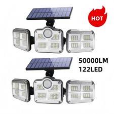 1/2 Pack LED Motion Sensor Solar Lights Outdoor IP65 Waterproof Security Lamp picture