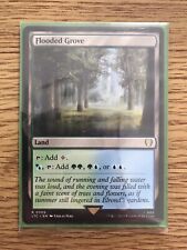 MTG magic the gathering Commander: Tales of middle earth flooded grove rare card picture
