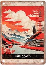 Vintage Ishikawa Japan Retro Look Travel Poster Metal Sign T3245 picture
