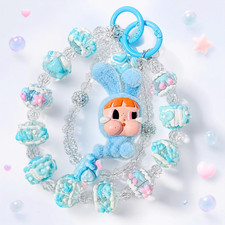 Kawaii Bunny Cry Plush Keychain Cute Soft Bag Charm Accessory, Stocking Suffer picture