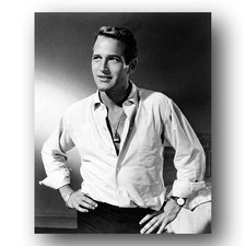 Paul Newman Photo 8x10 1960s Actor Portrait Black And White picture