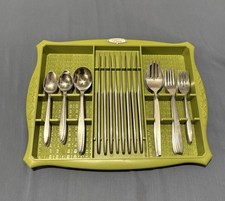 Community Stainless Oneida Flatware-48 Pieces With Oneida Flatware Tray- Vintage picture