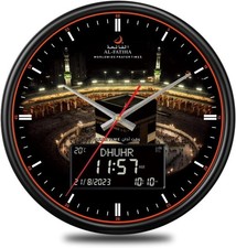 LED Muslim Prayer Clock - Digital Azan Wall Clock for Home, Office & Mosque Deco picture