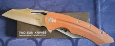 *NEW* 🔥TWO SUN - Folding Knife w/ D2 Blade & Micarta Handle (TS132)   picture