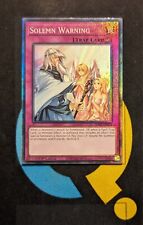 RA02-EN078 Solemn Warning Collector's Rare 1st Ed YuGiOh picture