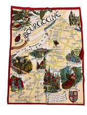 Bourgogne Wines Landmarks - Dijon - France 100% Cotton Tea Towel picture