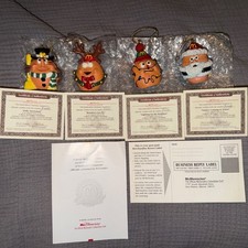 Vintage 1996 McDonald’s Merry McNuggets Christmas Ornaments Set of 4 - No Box picture