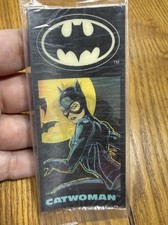Vintage 1992 Batman Returns Catwoman Ralston Cereal Premium Bookmark 3D Sealed picture