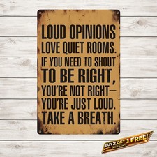 Interesting Quote Iron Metal Sign Unique Home Wall Decor 8x12 picture